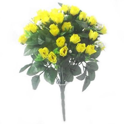 Picture of MINI ROSEBUD BUSH WITH GYP YELLOW